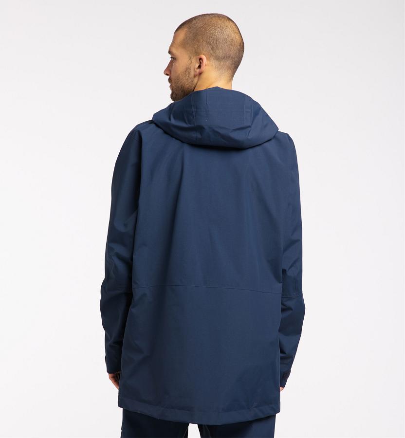 Haglöfs Mens Elation GTX Parka Dark Blue New Zealand 32987DCXG